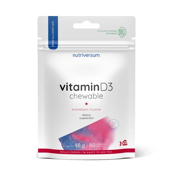Nutriversum D3-vitamin rágótabletta 60db