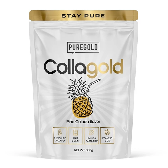 Pure Gold CollaGold Marha és Hal kollagén italpor Pina Colada 300g