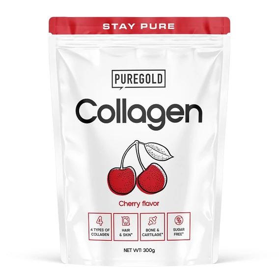 Pure Gold Collagen Marha kollagén italpor cseresznye 300g
