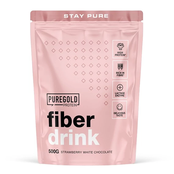Pure Gold Fiber Drink Eper-Fehér Csokoládé íz 500g