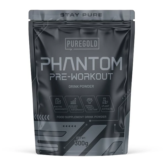 Pure Gold Phantom Pre-Workout edzés előtti italpor Ananász 300g
