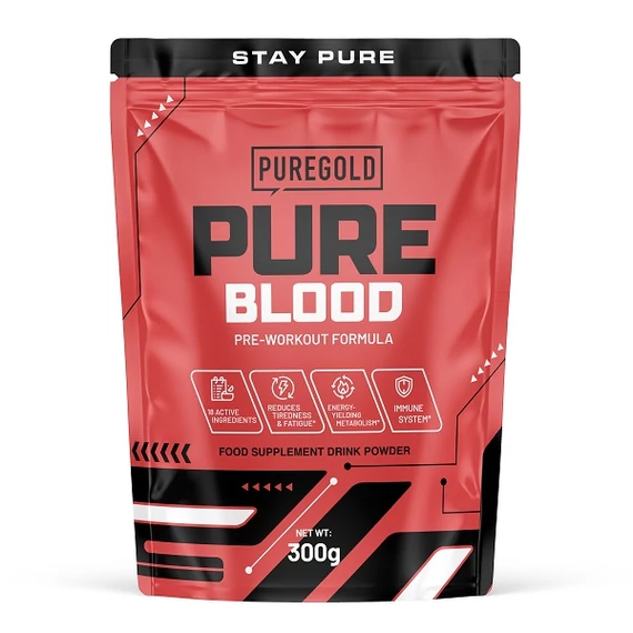 Pure Gold Pure Blood Pre-Workout energizáló Tutti Frutti 500g
