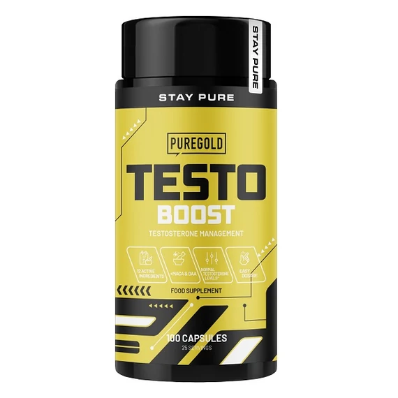 Pure Gold Testo Boost tesztoszteronszint optimalizáló kapszula 100db