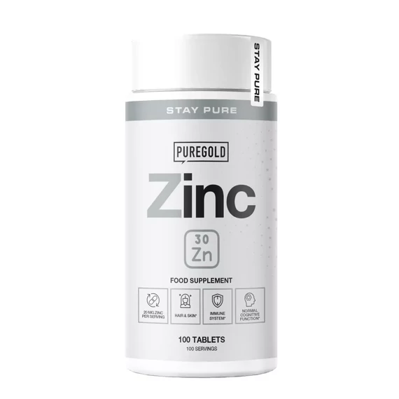 Pure Gold Cink 20mg tabletta 100db