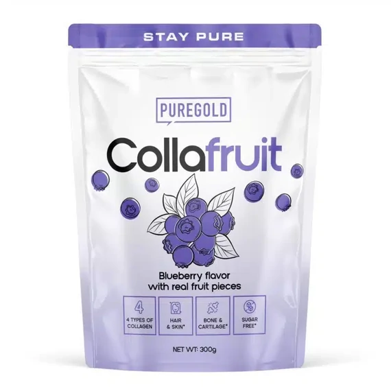 Pure Gold Collafruit Marha és Hal kollagén Áfonya 300g