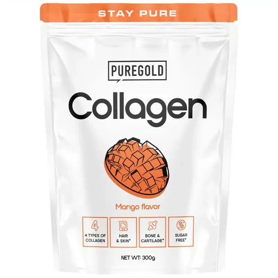 Pure Gold Collagen Marha kollagén italpor mangó 300g