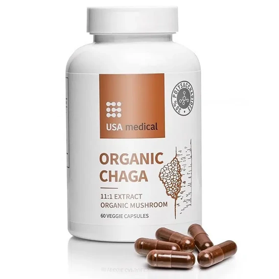 USA Medical Organic Chaga gomba kivonat kapszula 60db
