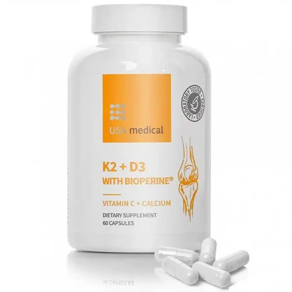 USA Medical K2+D3 C-vitaminnal kapszula 60db