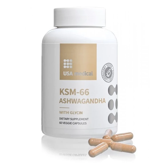 USA Medical KSM-66 Ashwagandha kapszula 60db
