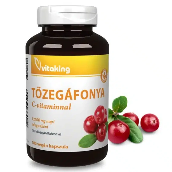 Vitaking Tőzegáfonya C-vitaminnal kapszula 180db