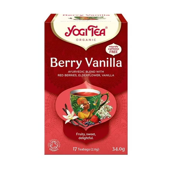 Yogi Bio Bogyós Gyümölcsös tea vaníliával 17 filter