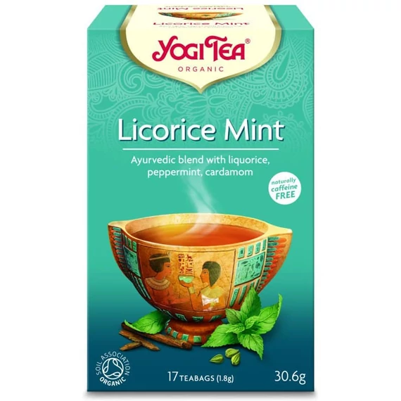 Yogi Bio Édesgyökér tea mentával 17 filter