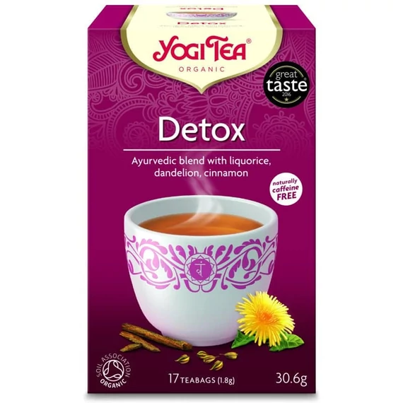 Yogi Bio Detox tisztító (méregtelenítő) tea 17 filter