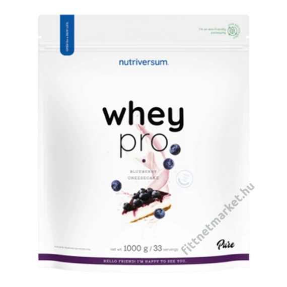 Nutriversum Whey Pro áfonyás sajttorta 1000g