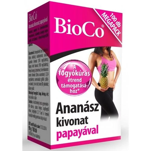 Bioco ananász kivonat papayával megapack 100db