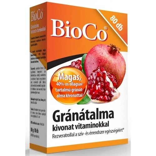 BioCo Gránátalma kivonat vitaminokkal 80db
