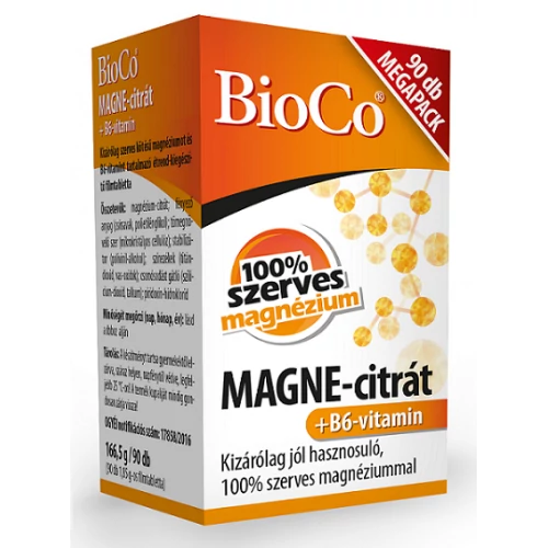Bioco magne-citrát + B6-vitamin megapack 90db
