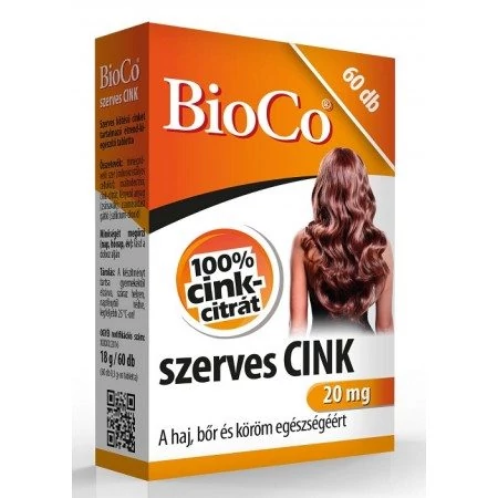 Bioco szerves cink tabletta 60 db