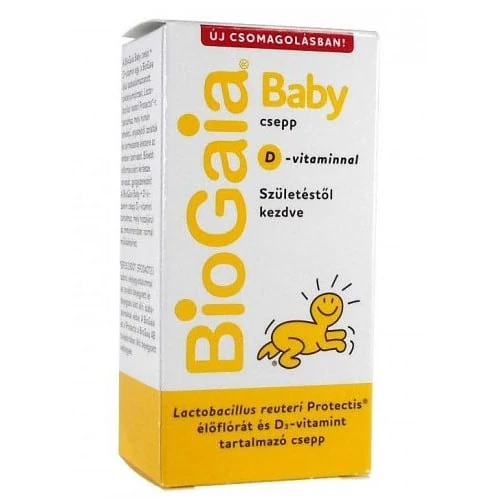 BioGaia Baby étrendkiegészítő csepp + D3-vitamin 5ml