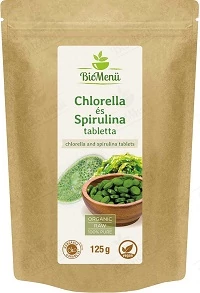 Biomenü bio Chlorella és Spirulina tabletta 125g