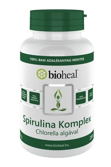 Bioheal Spirulina Komplex Chlorella algával 250 db
