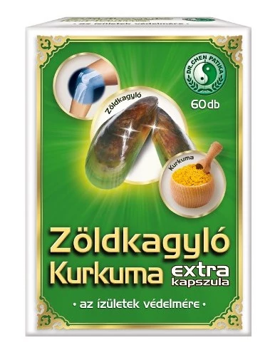 Dr. Chen Zöldkagyló Kurkuma kapszula Extra 60db
