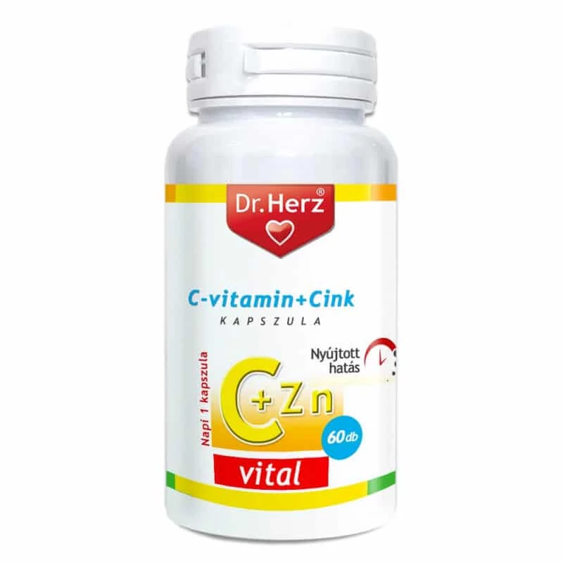 Dr. Herz C-vitamin + Szerves Cink RETARD kapszula 60db