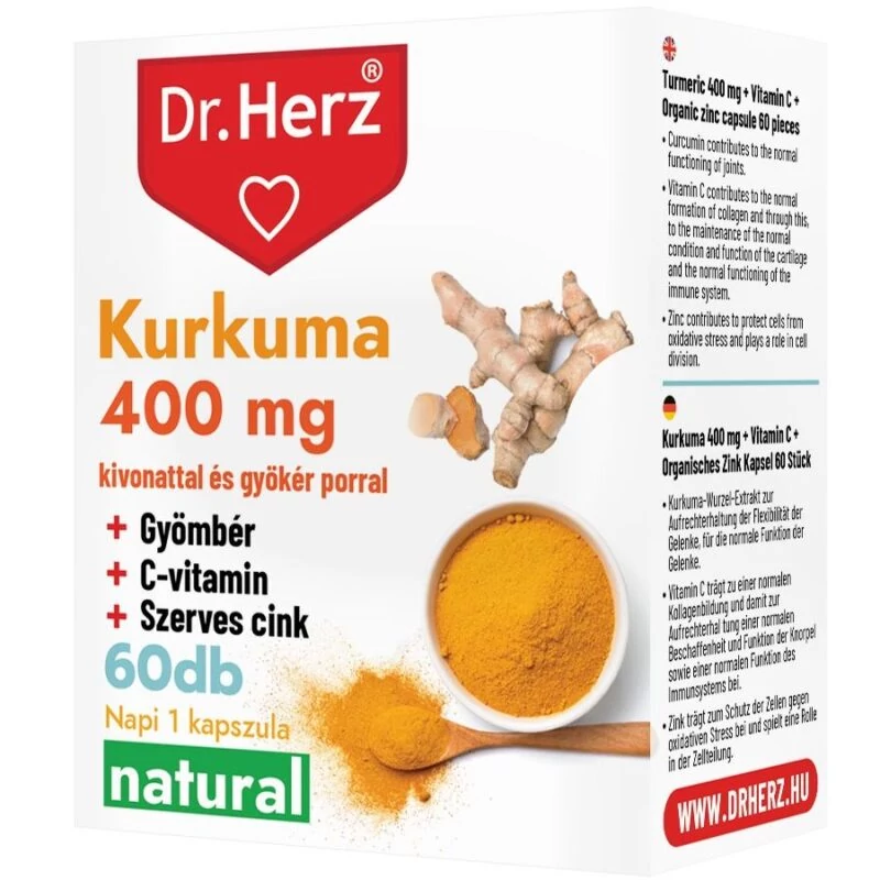 Dr. Herz Kurkuma 400mg kapszula 60db