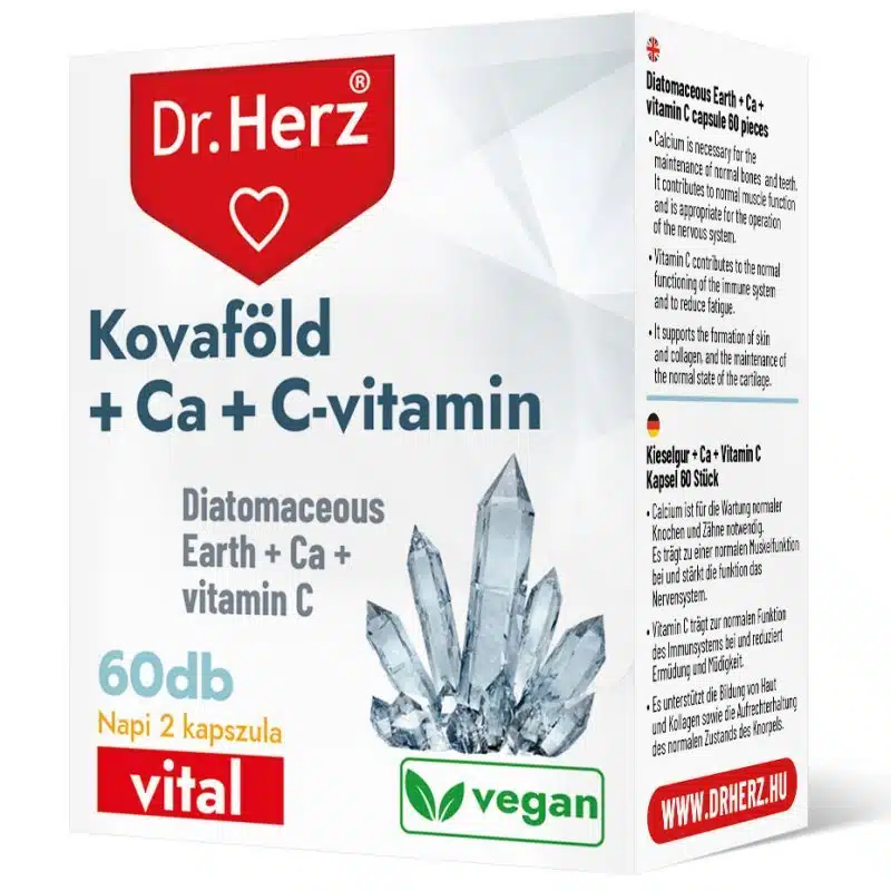 Dr. Herz Kovaföld + Calcium + C-vitamin kapszula 60db