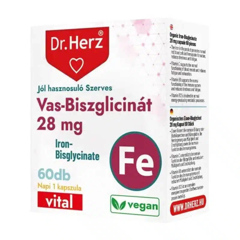 Dr. Herz Vas-biszglicinát kapszula 60db