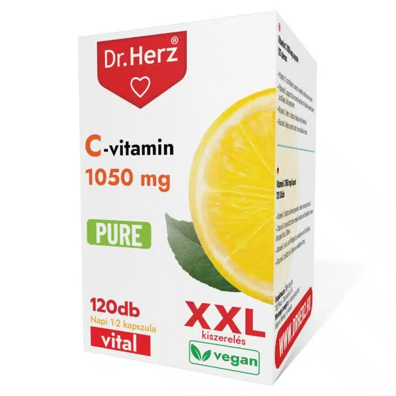 Dr. Herz C-vitamin 1050 mg PURE XXL kapszula 120db