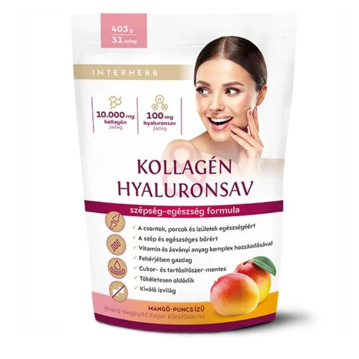 Interherb Kollagén mangó-puncs ízű italpor 400g