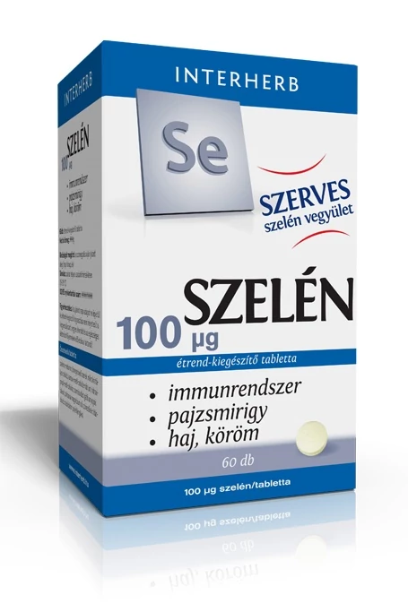 Interherb szerves Szelén 100 mcg tabletta 60 db