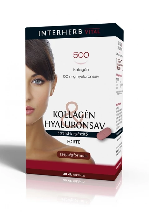 Interherb kollagén hyaluronsav forte 30db