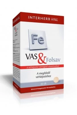 Interherb vas+folsav tabletta 60db