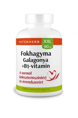 Interherb XXL Fokhagyma-Galagonya +B1 vitamin 90db