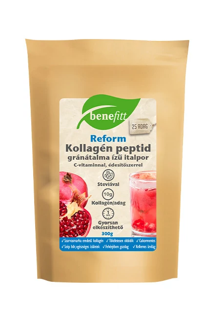 Benefitt reform kollagén peptid gránátalma ízű italpor 300g