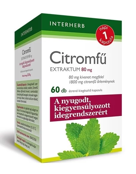 Interherb napi 1 citromfű kapszula 60db