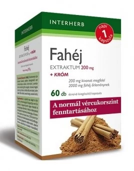 Interherb napi 1 fahéj+króm kapszula 60db
