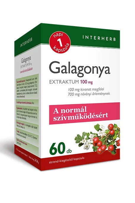 Interherb napi 1 galagonya kapszula 60db