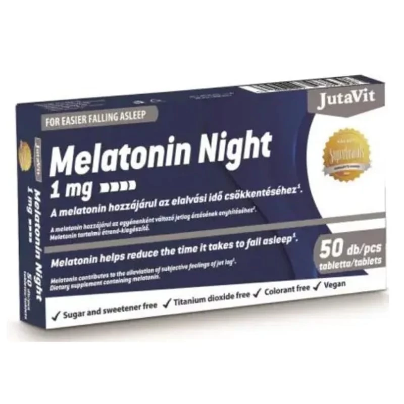JutaVit Melatonin Night 1mg tabletta 50db