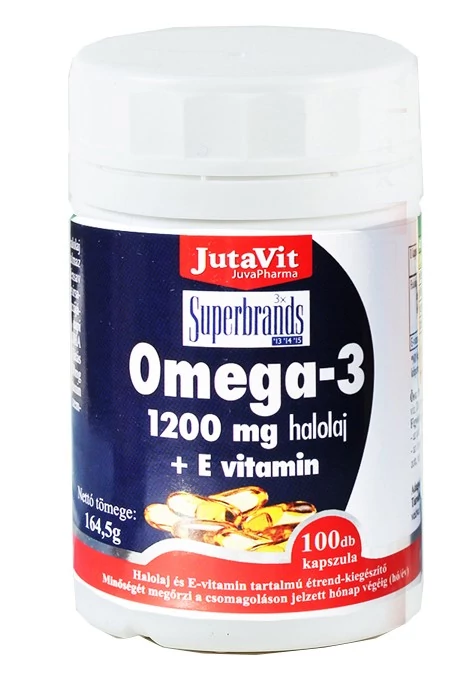Jutavit omega-3+E vitamin kapszula 100db