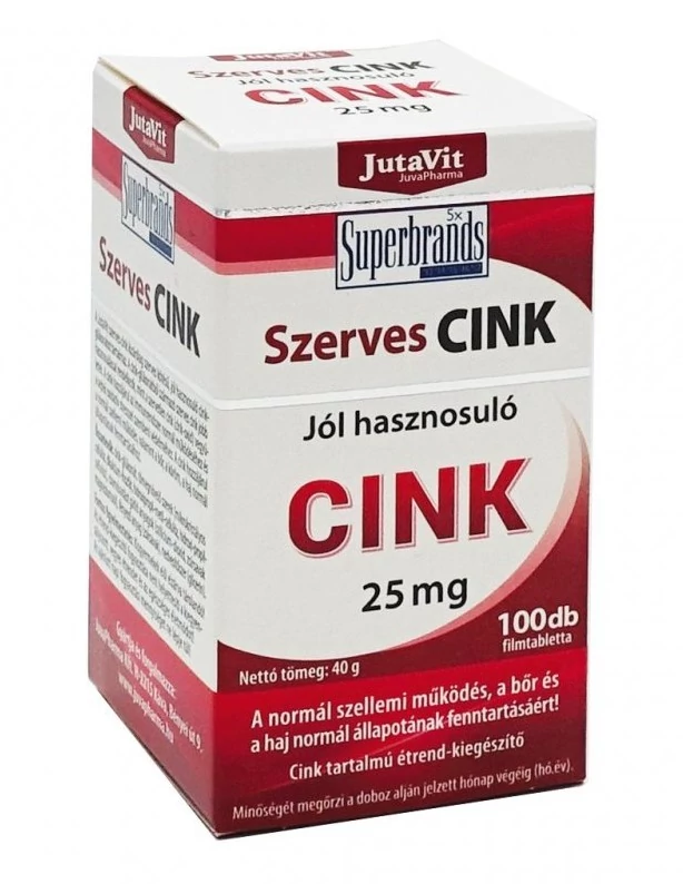Jutavit szerves cink tabletta 100db