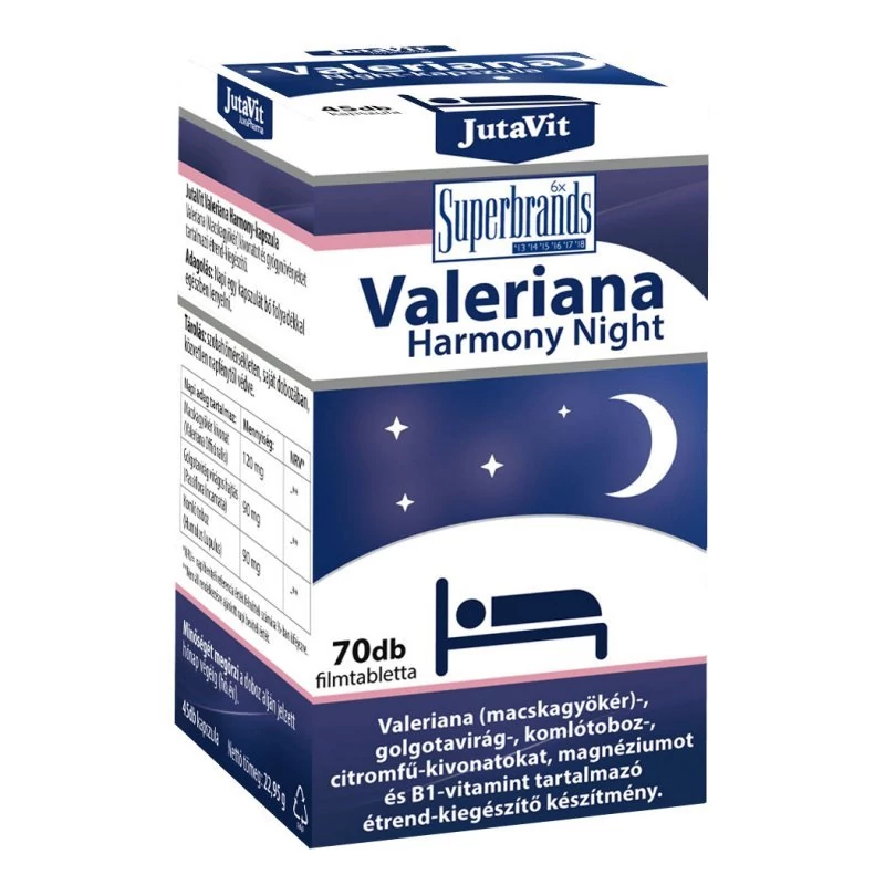 Jutavit Valeriana Harmony Night filmtabletta 70db