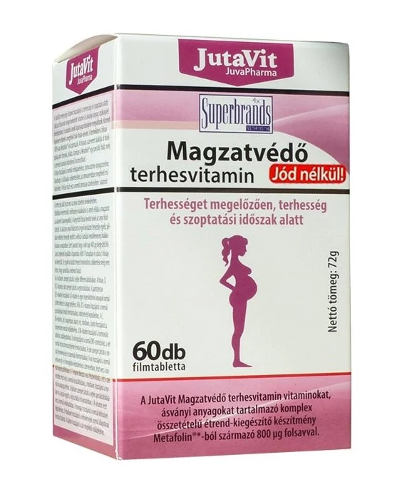 Jutavit Magzatvédő Terhesvitamin jód nélkül 60db