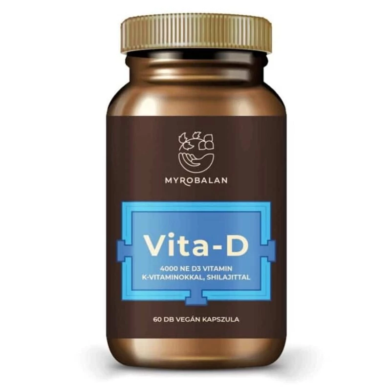 Myrobalan Vita-D 4000NE+K1+K2-vitamin kapszula 60db