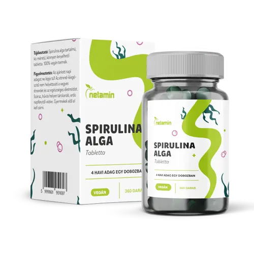 Netamin Spirulina Alga tabletta 360db