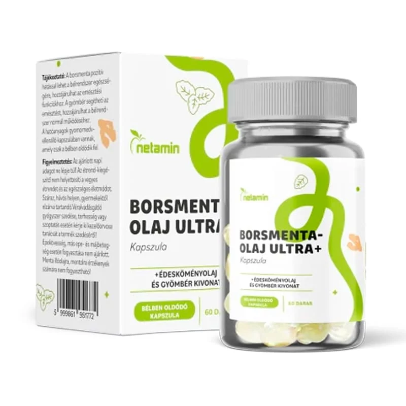 Netamin Borsmentaolaj Ultra+ kapszula 60db
