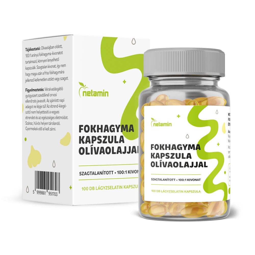 Netamin Fokhagyma kapszula olívaolajjal 100db