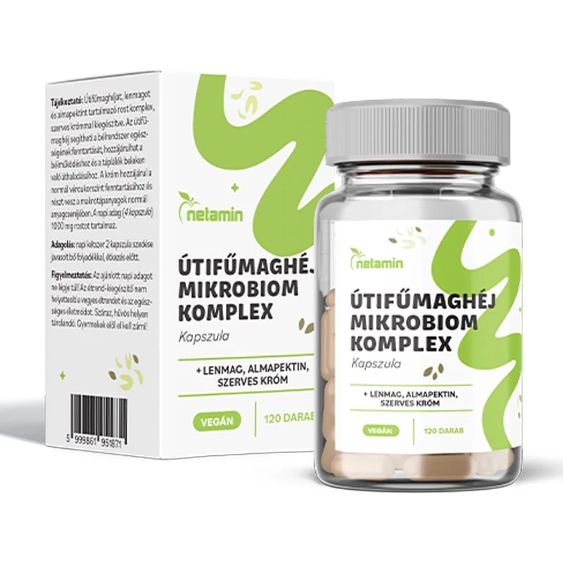 Netamin Útifűmaghéj Mikrobiom Komplex kapszula 120db